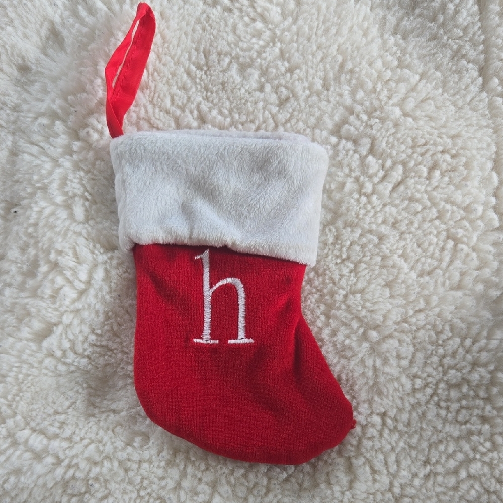 Christmas Stocking Monogrammed H